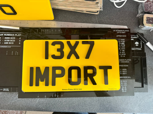 13x7 import plates